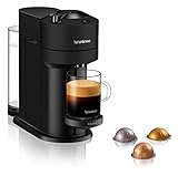 Nespresso VERTUO Next XN910N - Cafetera de cápsulas, máquina café expreso Krups , 5 tamaños diferentes tazas, tecnología Centrifusion, calentamiento 30s, Wifi, Bluetooth, Negro Mate