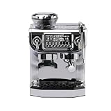 Mcilpoog Máquina espresso con espumador de leche, máquina de café semiautomática con molinillo,...