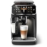 Philips Serie 5400 Cafetera Superautomática - Sistema de Leche LatteGo, 12 Variedades de Café, Pantalla Intuitiva, 4 Perfiles de Usuario, Negro (EP5441/50)